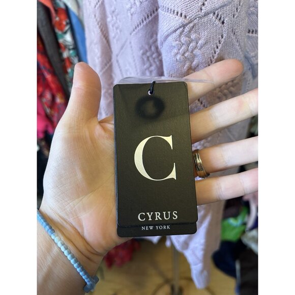 Cyrus Sweater Women's 1X Cocoon Pink Diamond Pattern Pullover Knit NWT Stretch - Picture 7 of 11